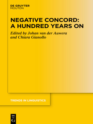 cover image of Negative Concord